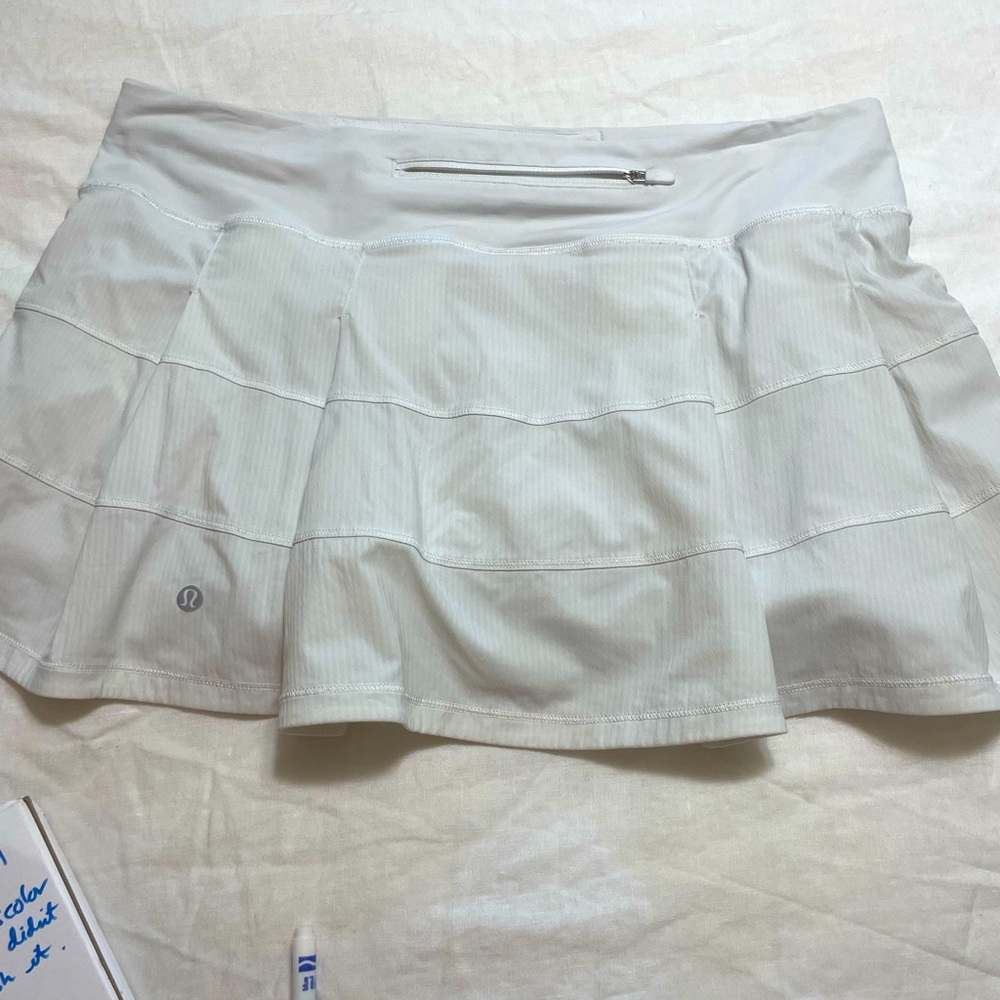 White Lulu Tennis Skort
